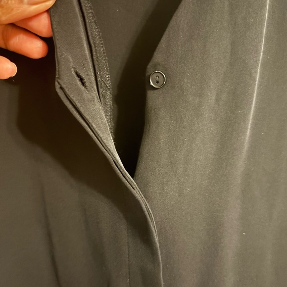 Theory silk sleeveless top with buttons S/M - Picture 5 of 6